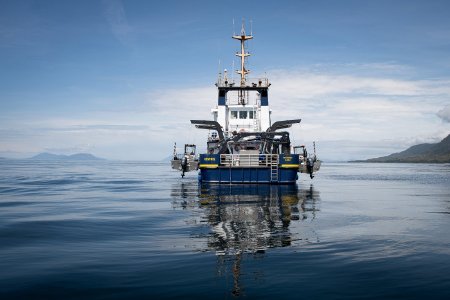 Alaska Department of Fish and Game <i>R/V Kestrel</i> in Clarence Strait
