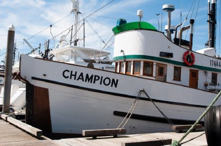 The <i>F/V Champion</i> in Bar Harbor