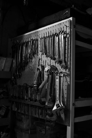 Tools on Peg Board Aboard the <i>F/V Champion</i>