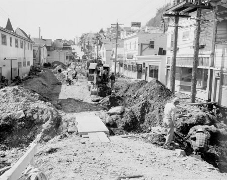 Water Street road construction