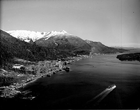 Aerial view of Ketchikan, 1954