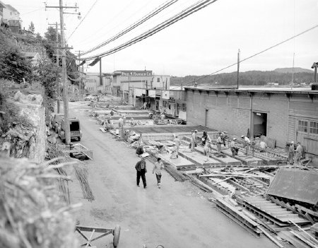 Water Street road construction