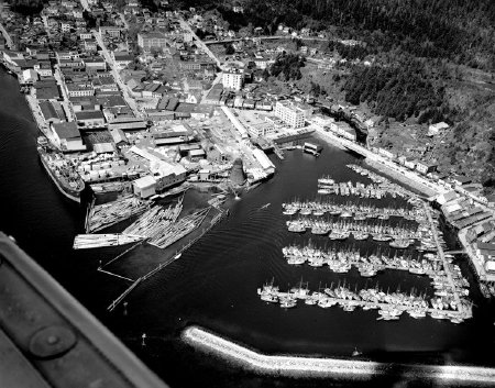 Thomas Basin, Ketchikan Spruce Mills and downtown Ketchikan