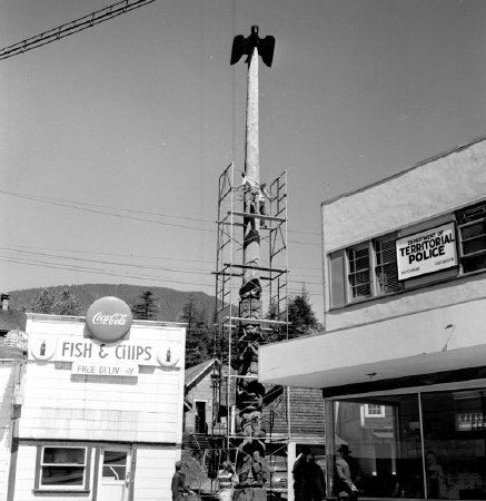 Chief Johnson Pole repainting