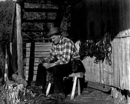 Linus Denehy at Mirror Lake, 1950