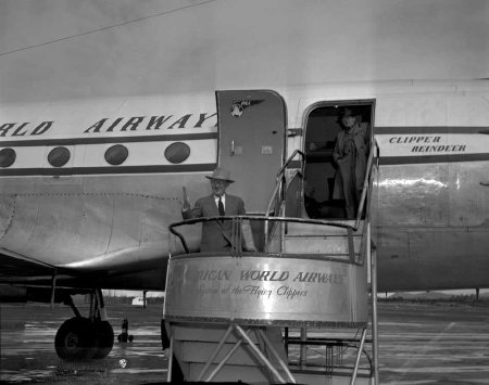 Governor Heintzleman on Annette Island, 1953