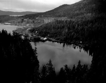 Alaska House Log Mill at Ward Cove, 1953