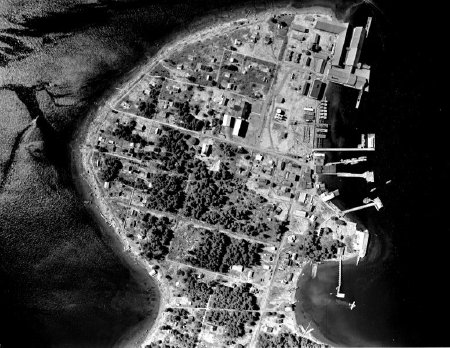 Aerial view of Craig, 1956