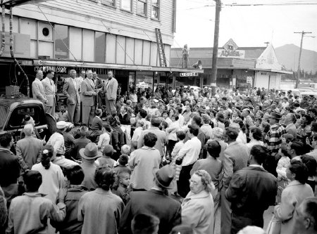 Celebrateing the passage of the 1958 Alaska Statehood Bill