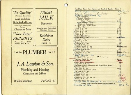 1920 October CLP&W Co Telephone Directory - 4