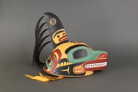 Tlingit War Helmet - side view