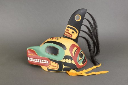 Tlingit War Helmet - side view